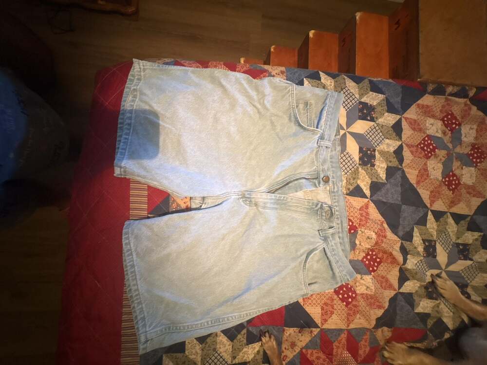Vintage Hunt Club Denim Jean Shorts Light Wash Relaxed Fit Size 36